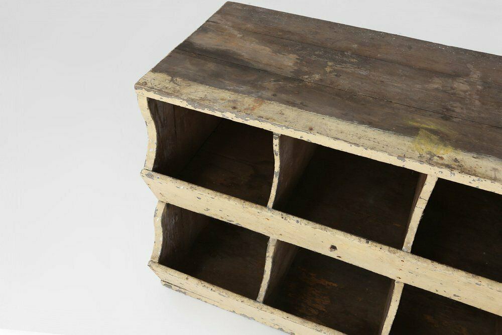 Industrial Compartment Cabinet With Rich Patina, France, 1890s photo buy