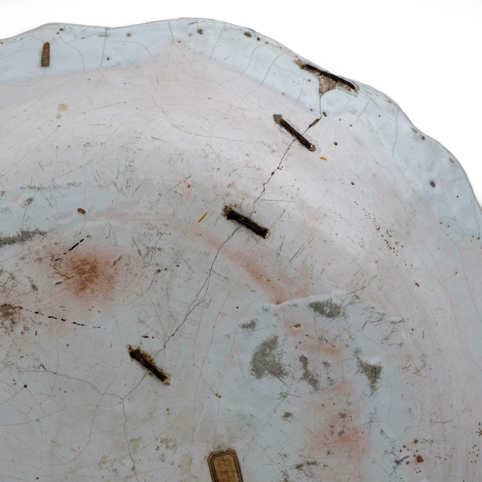 photo for sale Large Majolica Dish France Rouen Manufactory Of Jean Baptiste Guillibaud, 1730