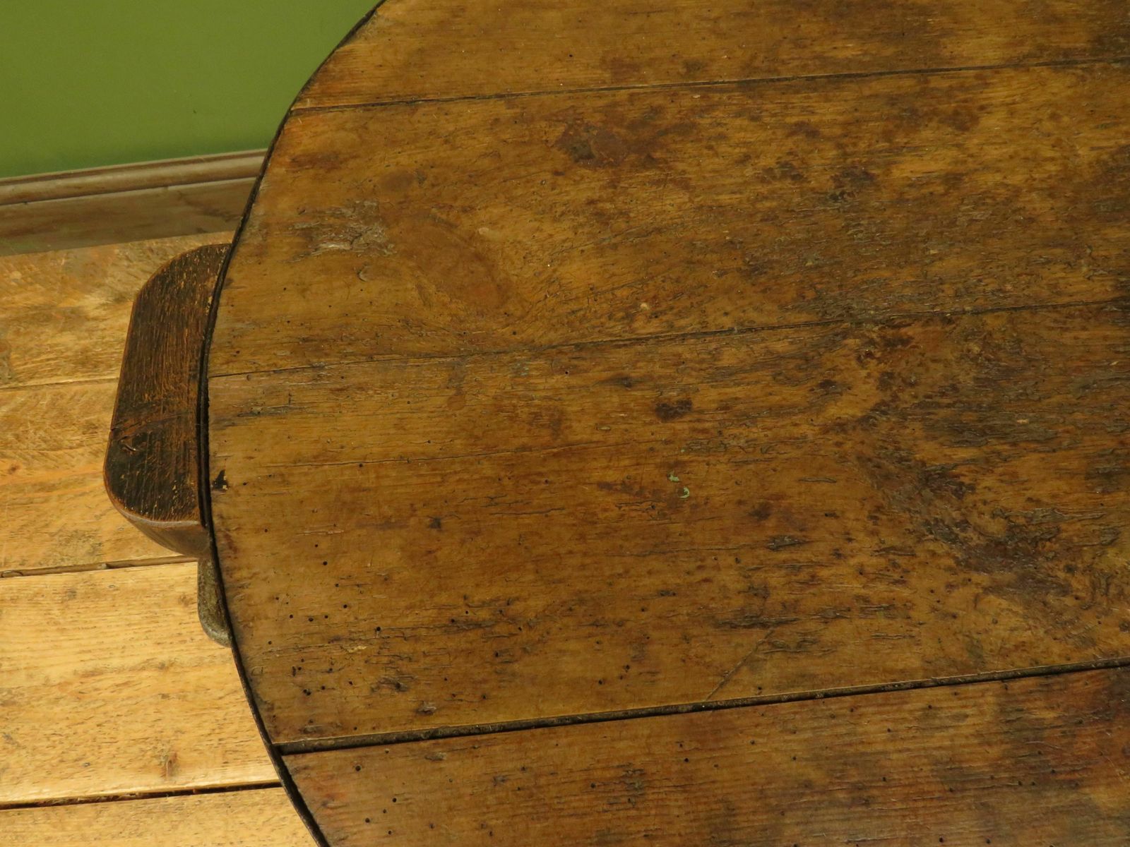 Large Antique Coopered Pig Salting Barrel With Lid, Coffee Or Bar Table photo for sale