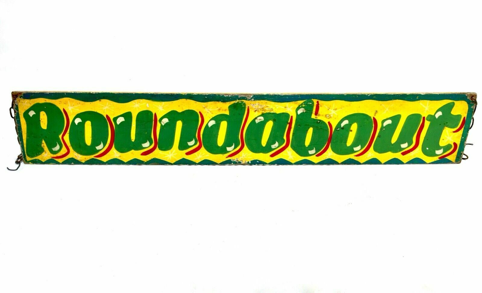 Antique Advertising   20th Century Double Sided Fairground Sign / Paint On Board photo furniture