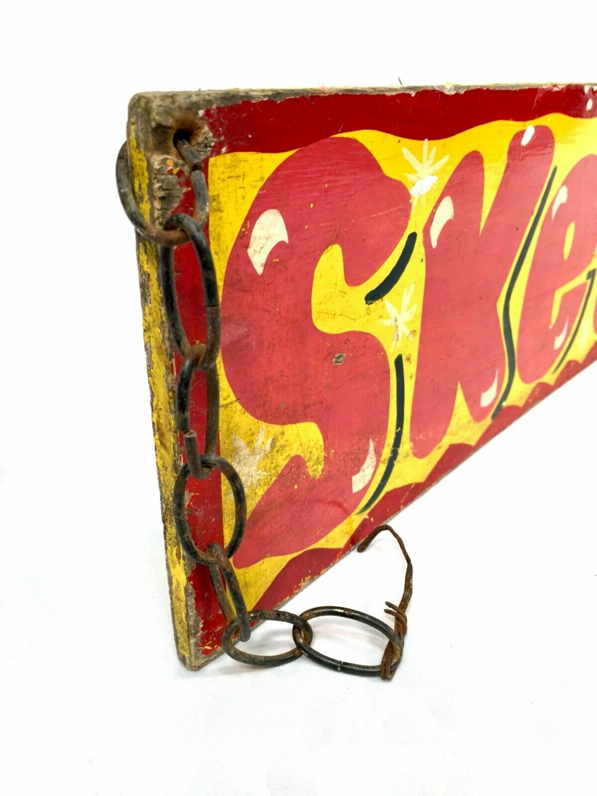 Antique Advertising   20th Century Double Sided Fairground Sign / Paint On Board photo buy