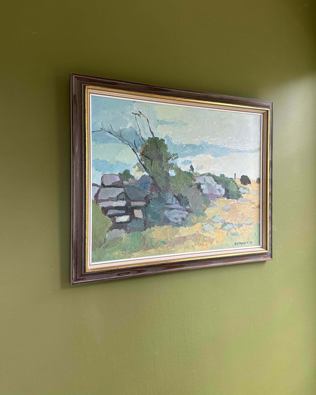 "Gärdesgård"  Original Oil Painting On Canvas photo 290.0