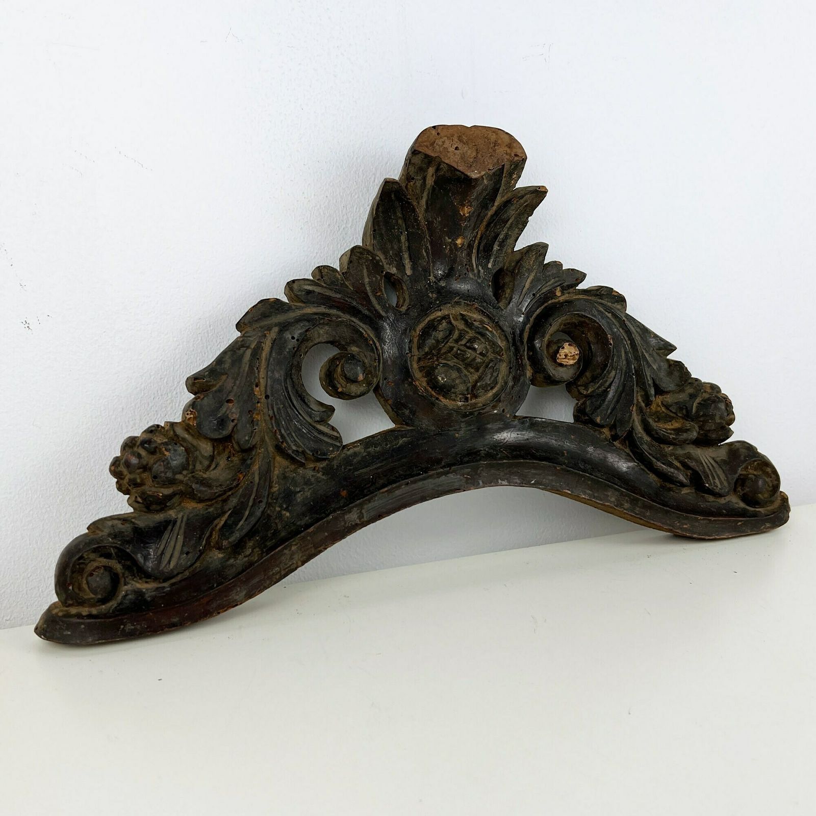 Antique Carved Wood Salvage Fragment, Antique Salvage Decor, Architectural Salvage photo 145.0