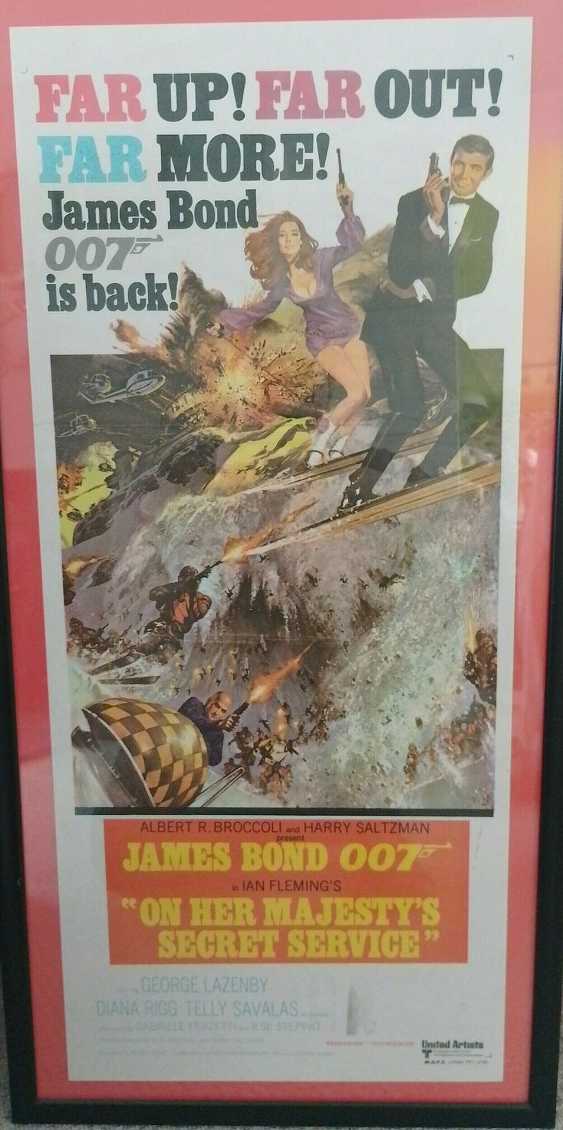 James Bond 007 On Her Majesty's Secret Service Original Film Poster
