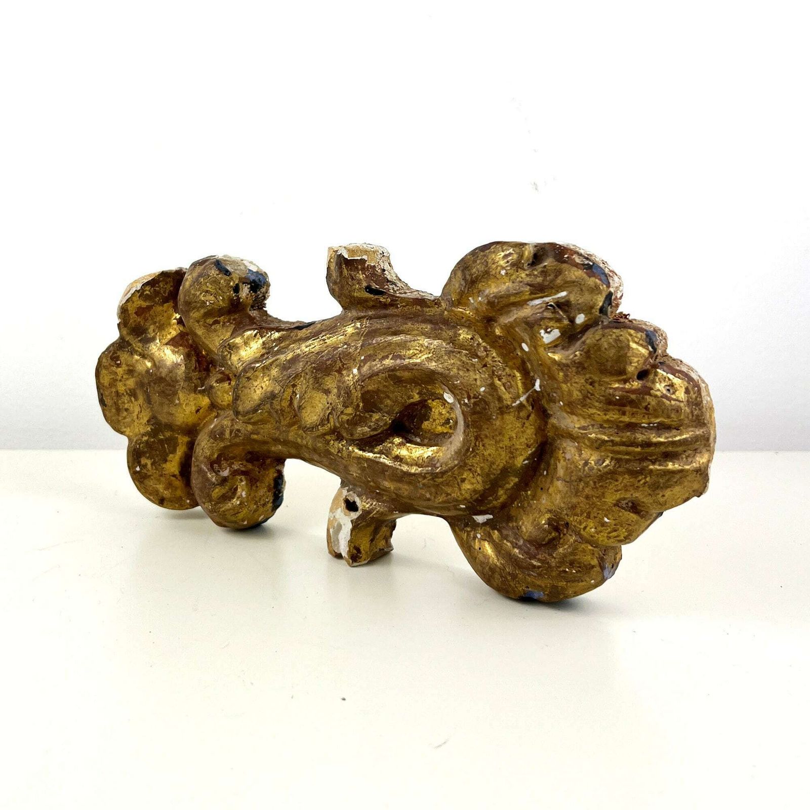 Antique Gilt Wood Carving, Architectural Salvage, Italian Antique Salvage Decor photo for sale