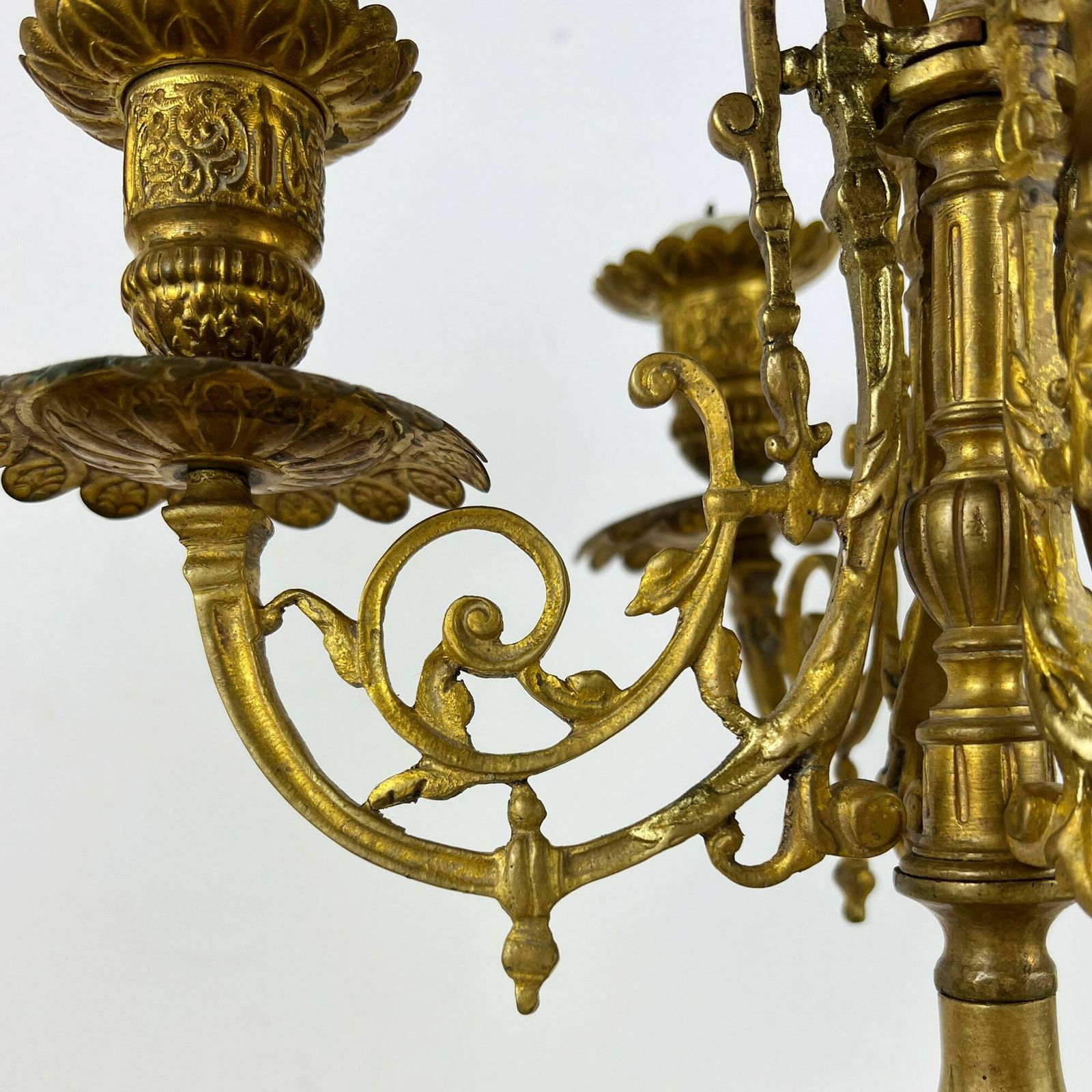 Antique Candelabra, French Baroque Candlestick Holder photo 258.0