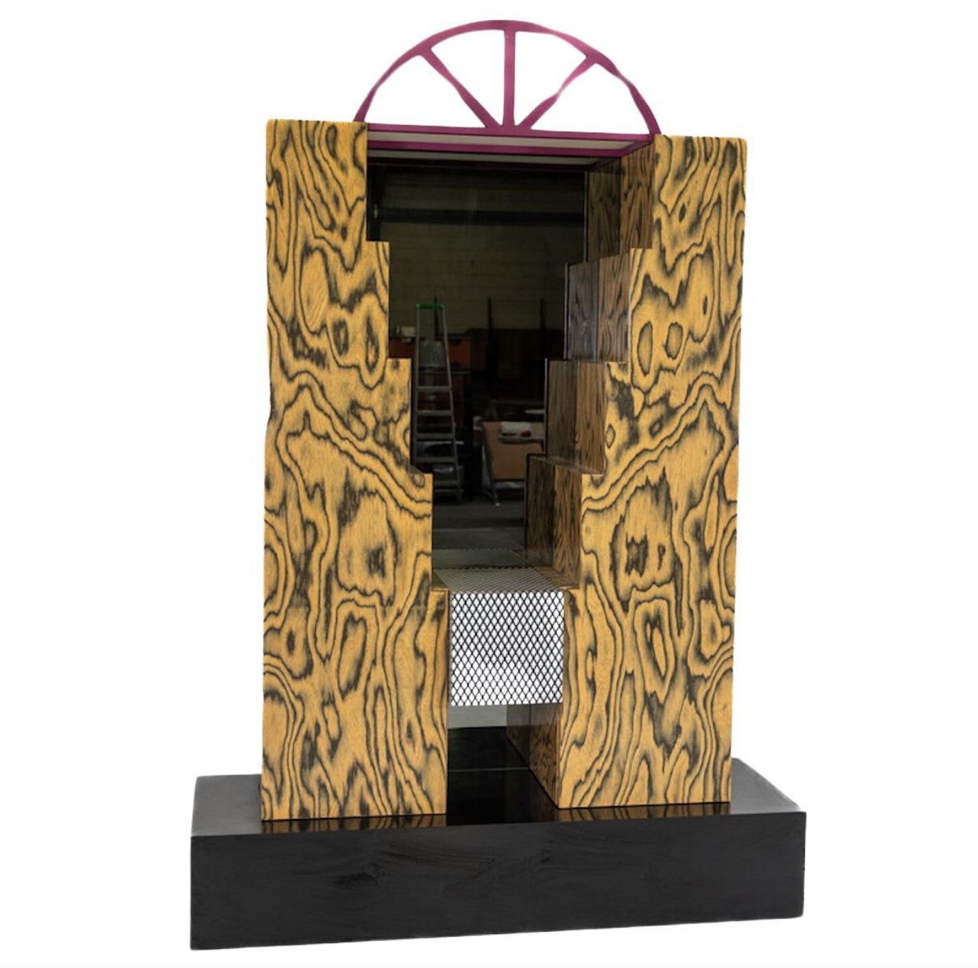 Storage Unit With Light And Mirror By Studio Mundici For Area Casa, 1980s