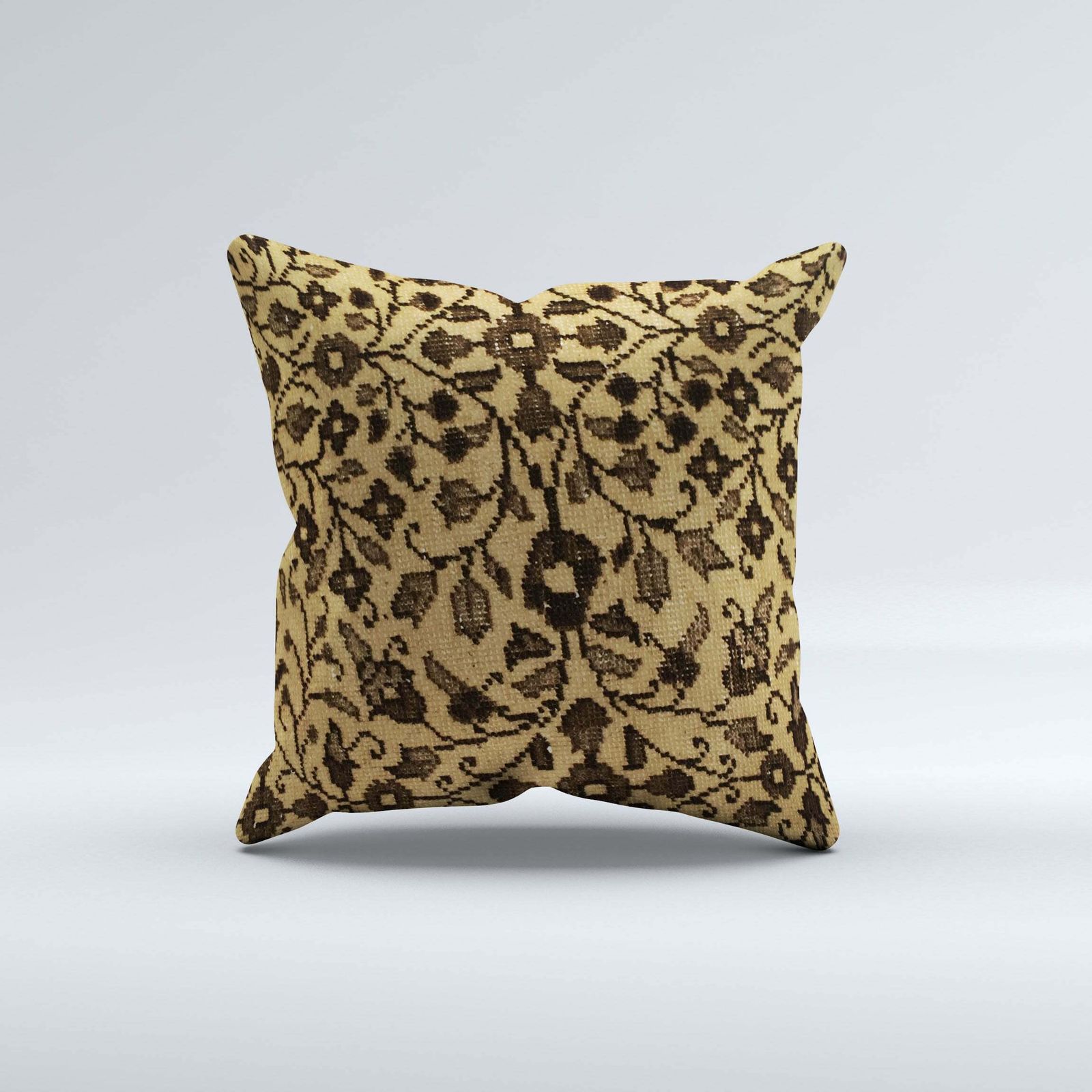 Carpet Cushion Cover, Pillow Case 40x40 Cm Turkish Kilim, Handmade