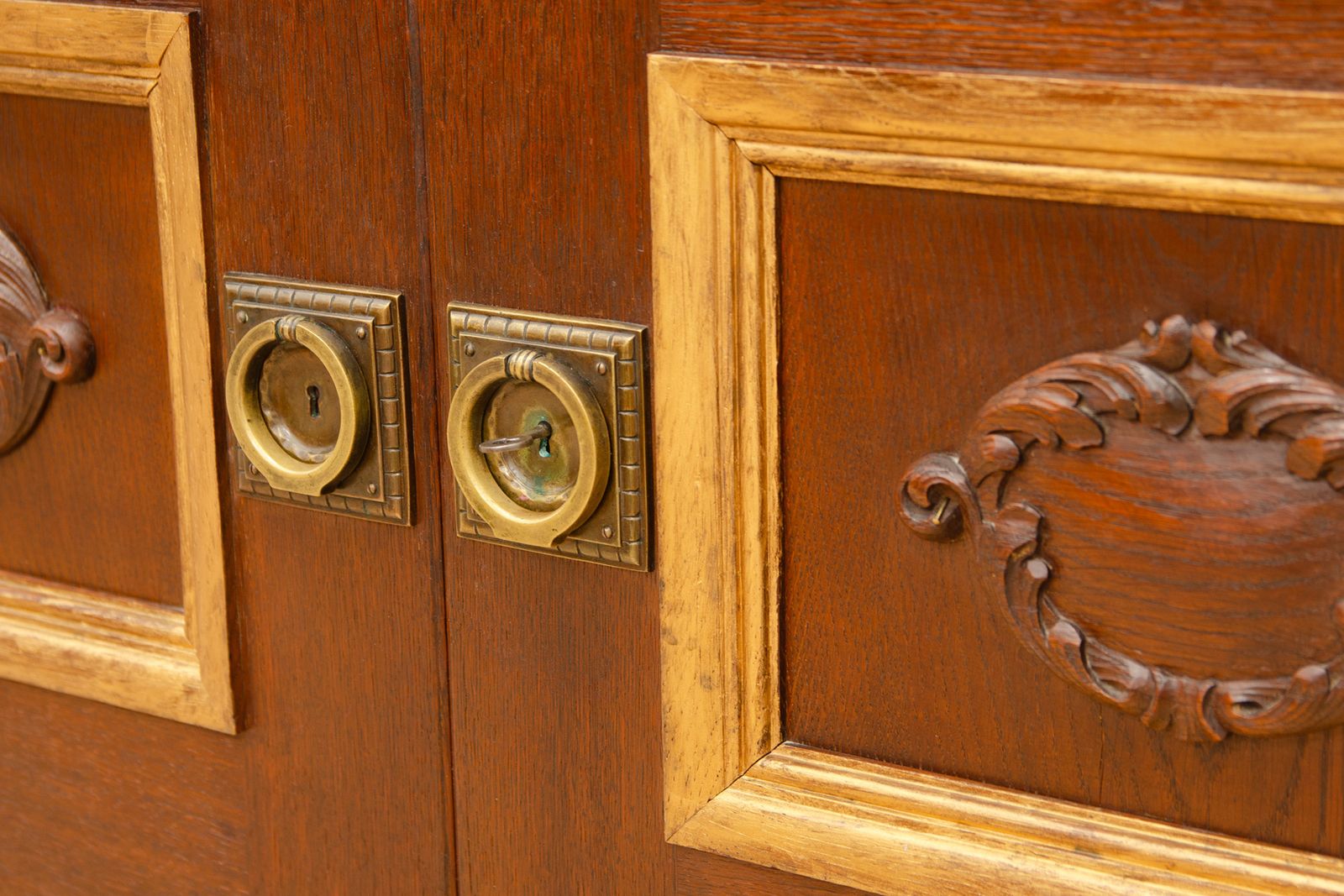 Meubels Groot Art Nouveau Dressoir, 1915, Oostenrijk Hongarije photo