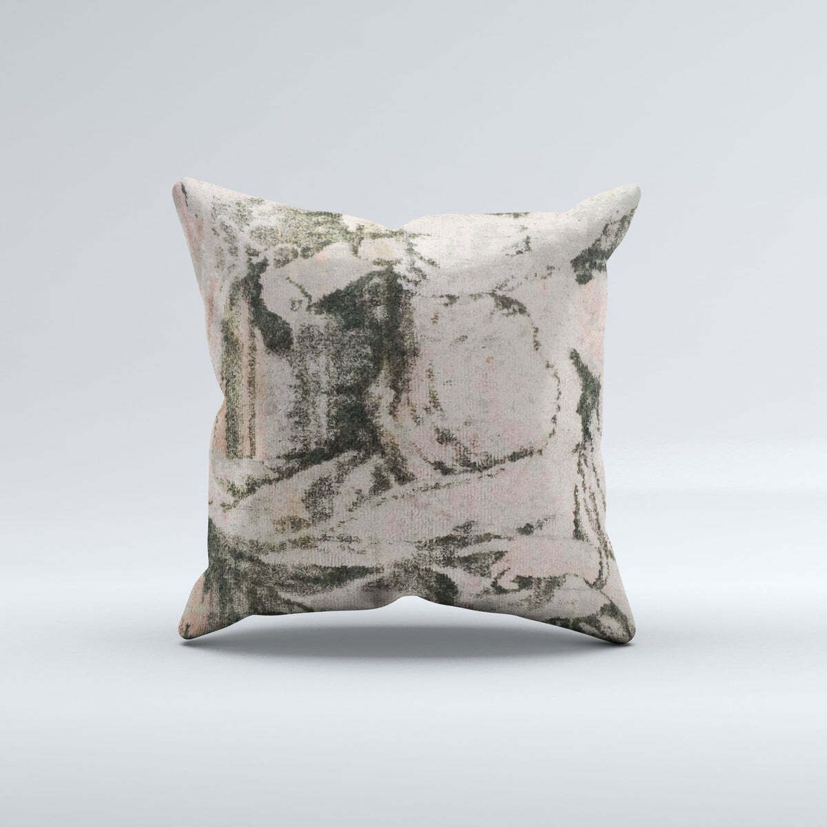 Carpet Cushion Cover, Pillow Case 40x40 Cm Turkish Kilim, Handmade 40902