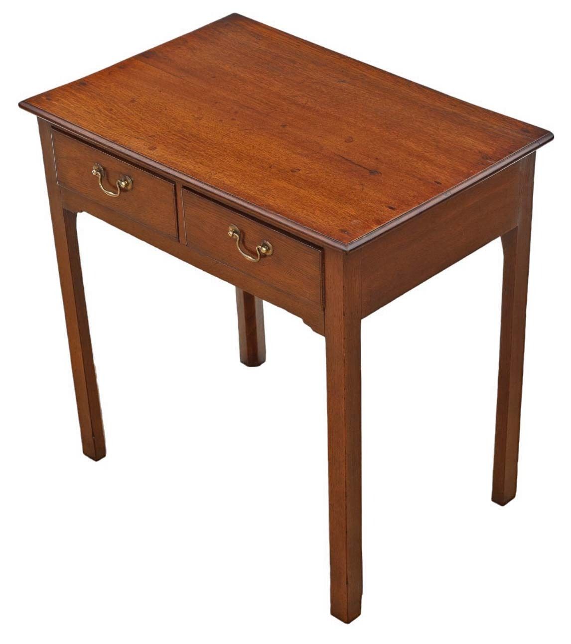 Fine Quality Antique Oak Writing Table   19th Century Desk Side Dressing photo for sale