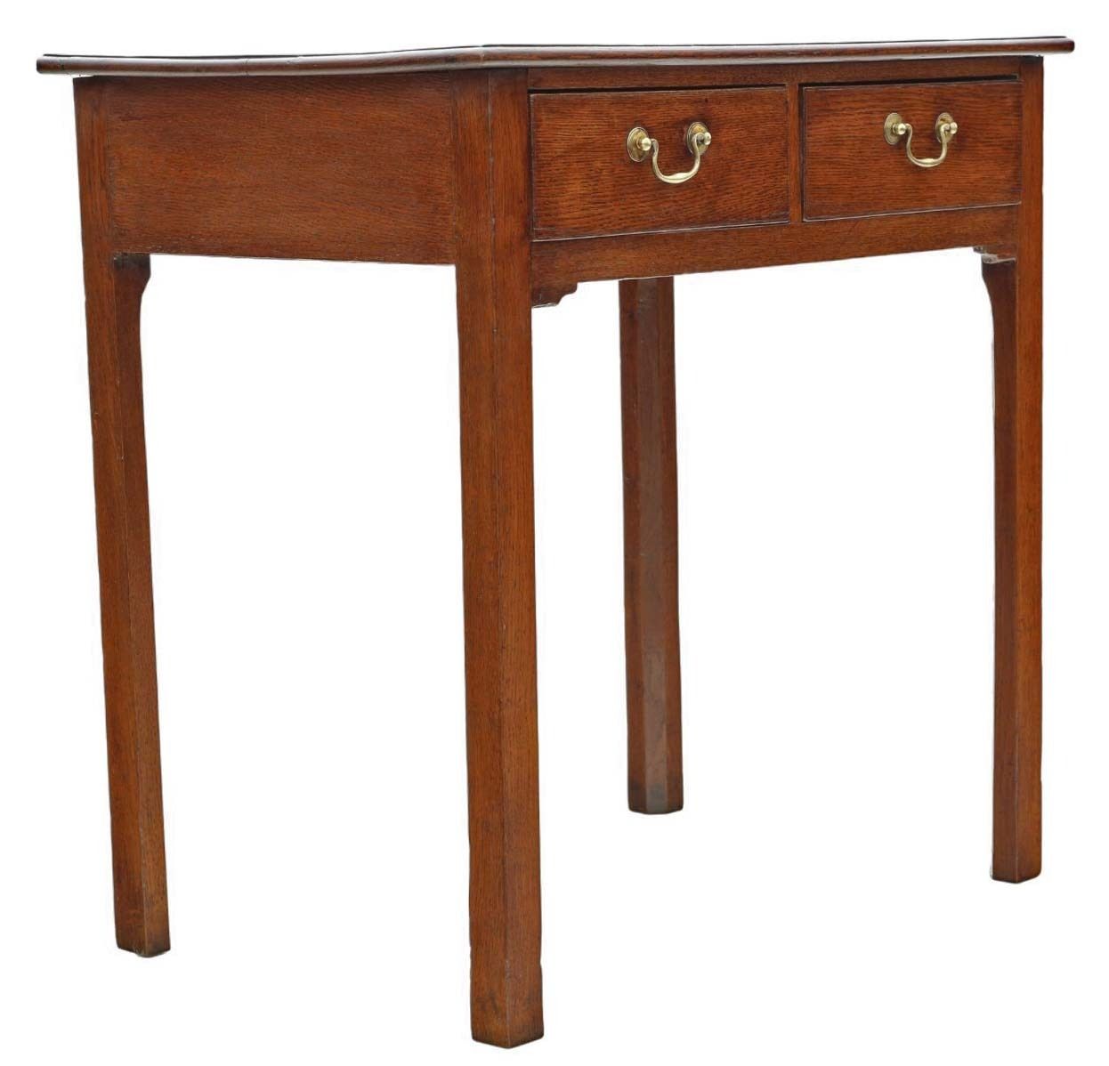 Fine Quality Antique Oak Writing Table   19th Century Desk Side Dressing photo Furniture