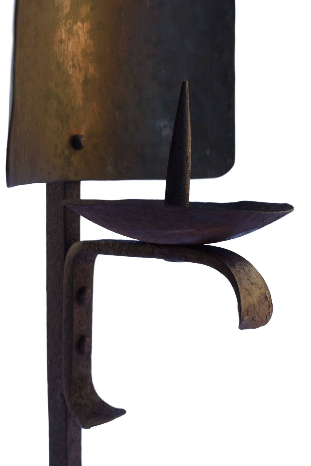 French Antique Gothic Wrought Iron Candle Holder Candlestick   Church Candelabra Spike   Arts & Crafts Floor Standing Candle Stick Holders photo 253.0
