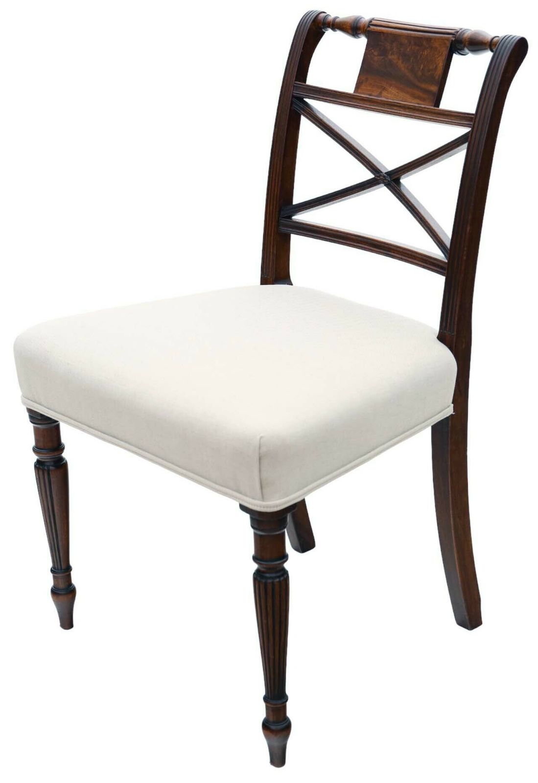 Antique Fine Quality Set Of 6 19th Century Mahogany Dining Chairs In The Manner Of Gillows photo Furniture