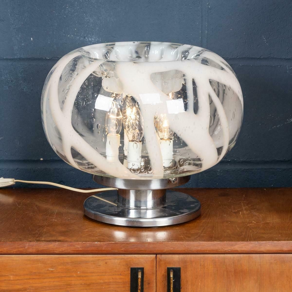 A 20th Century Italian Table Lamp By Carlo Nason For Mazzega, Murano C.1970 photo furniture