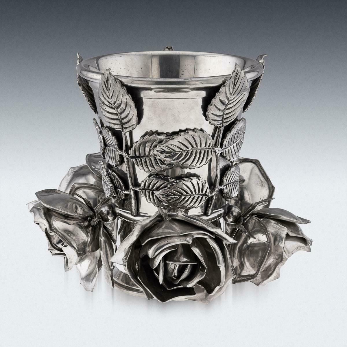 20th Century Italian Pewter Wine Cooler By Piero Figura For Atena photo for sale