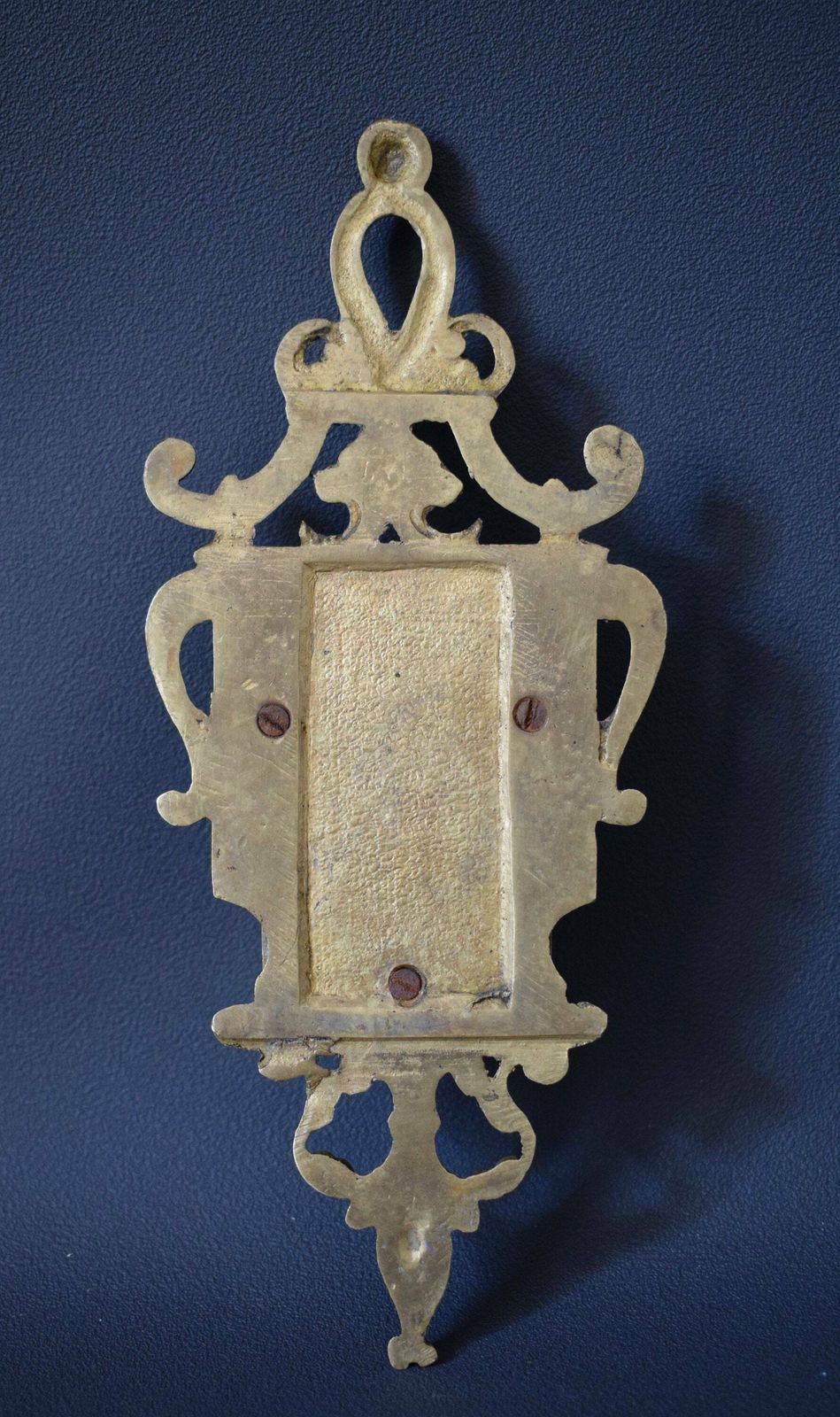 photo furniture Antique French Bronze Wall Hanging Match Striker Wall Mountable Vesta