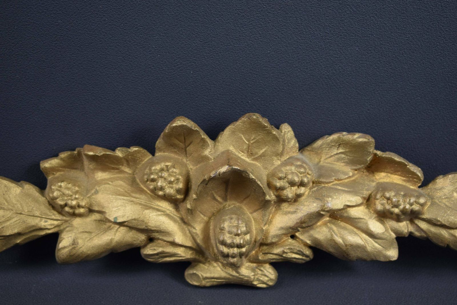 French Antique Bronze Pediment 19th photo for sale