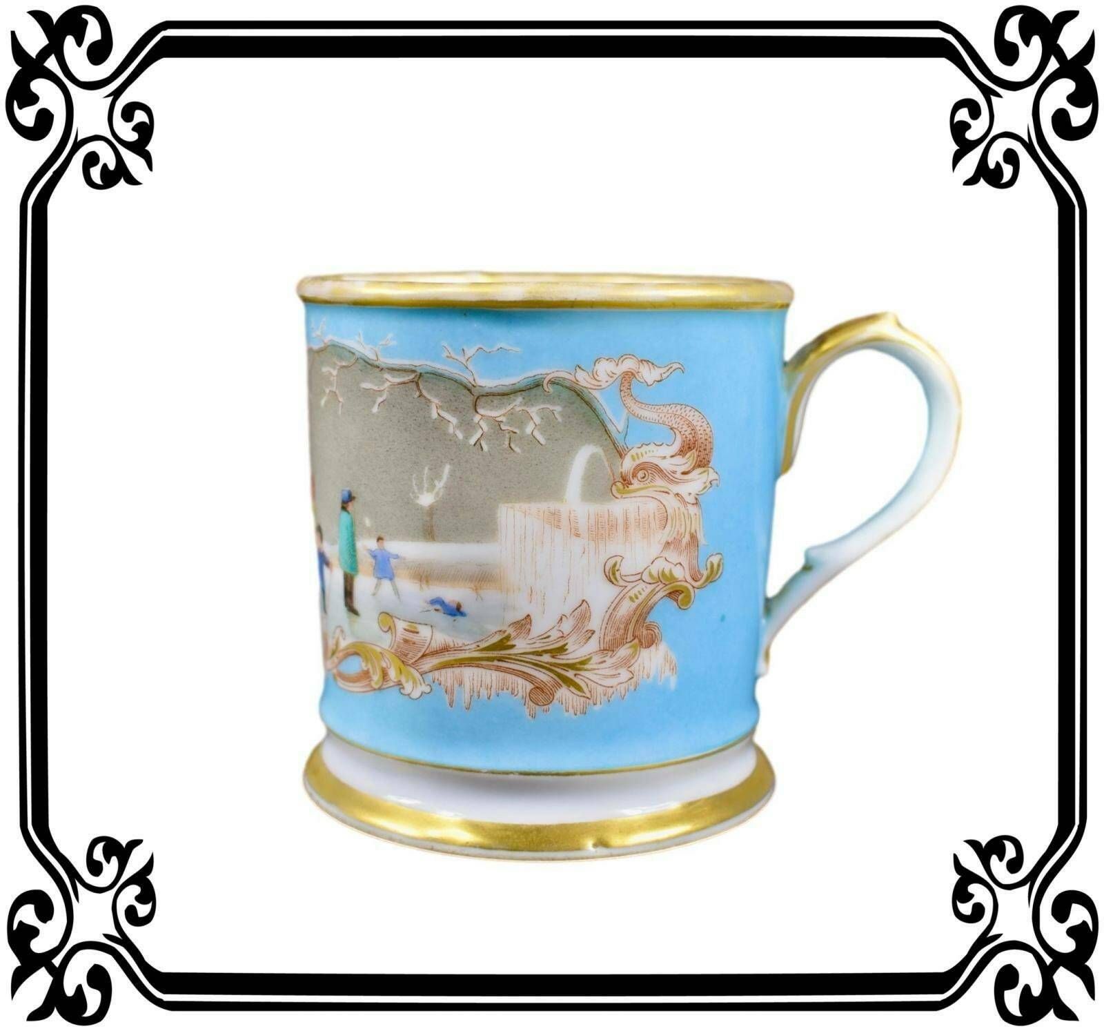 French Antique Chocolate Cup Porcelain Of Paris 19th