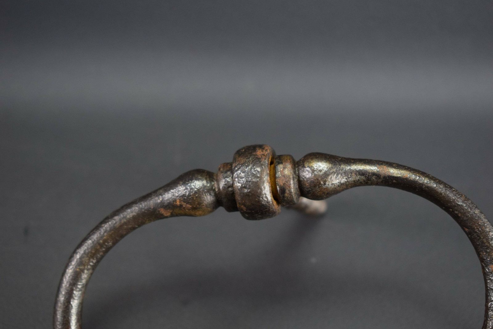 French Antique Wrought Iron Doorknocker 18th Century photo for sale