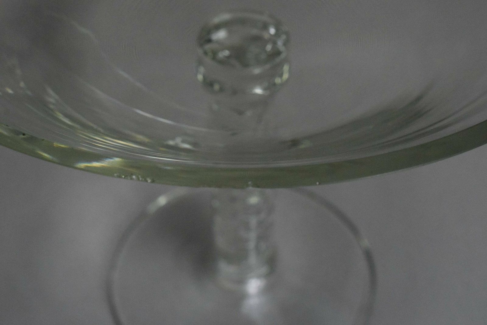 Rare Antique French 18th Century Twist Crystal Bowl Candy Dish photo 240.0