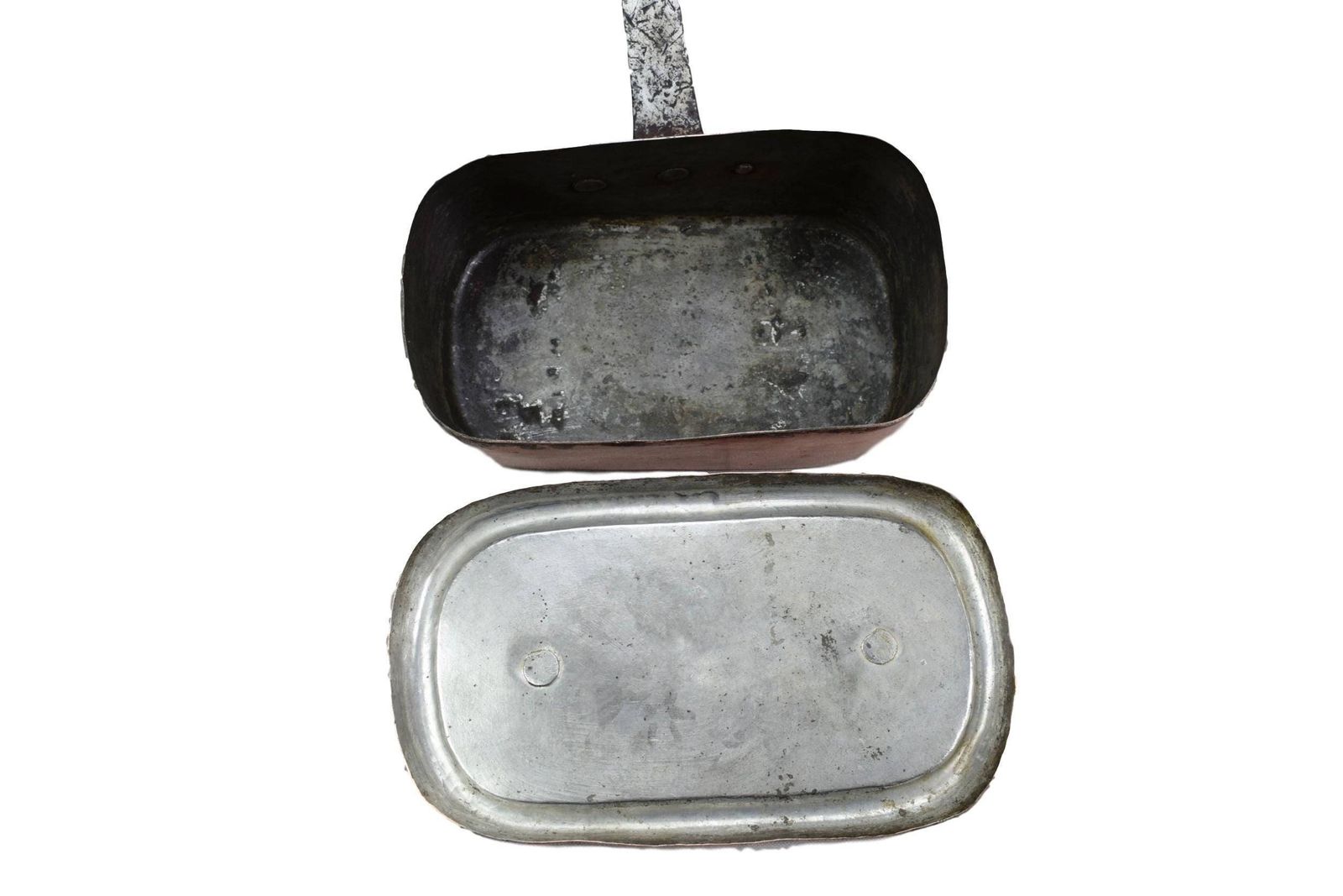 French Antique Dovetailed Copper Daubiere   Frenc Chef 19th.C Copper Braising Box   French Country Kitchen Copper photo 293.0