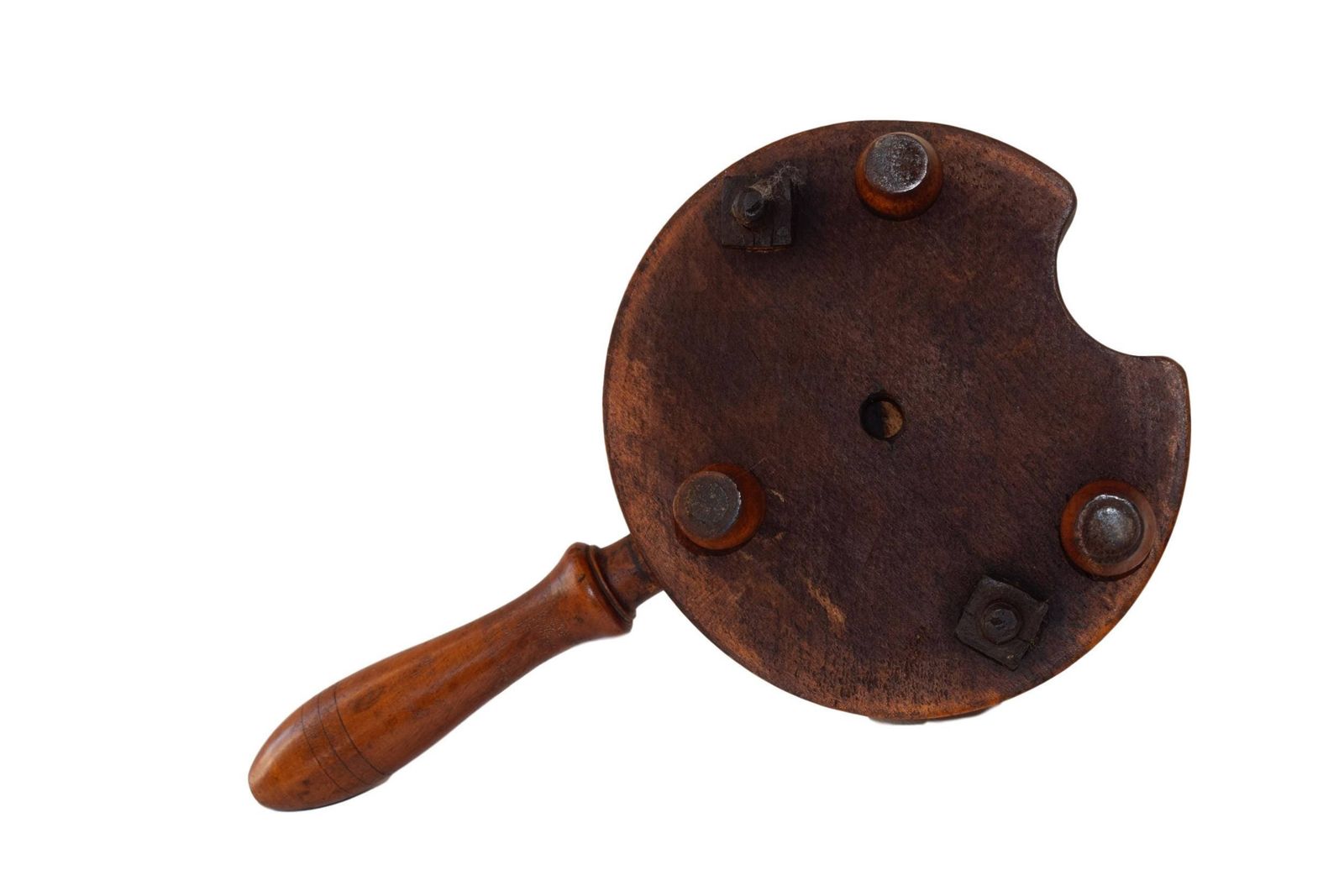 French Antique Wood Iron Meat Food Press 19th photo buy
