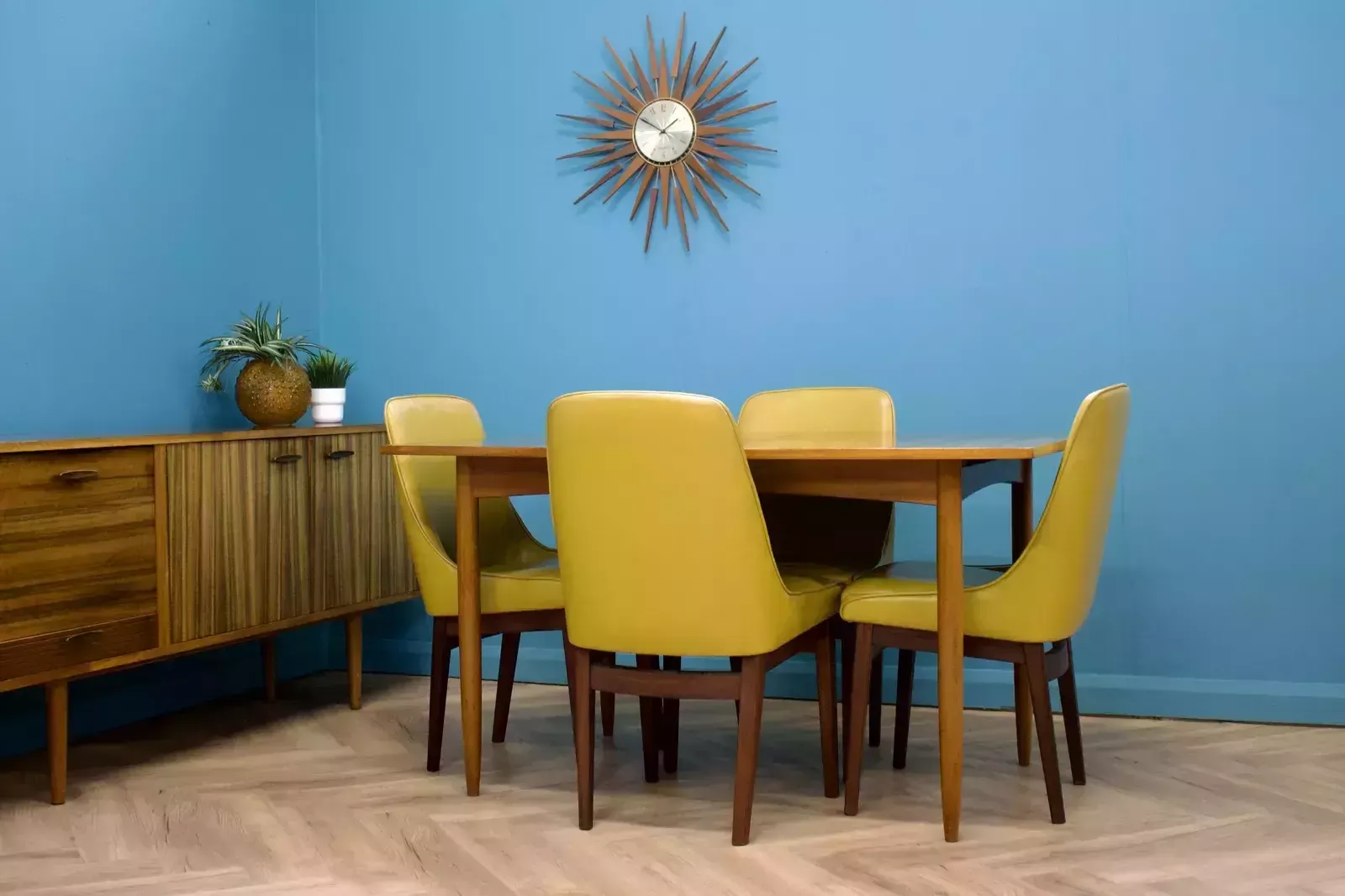 Mid Century Walnut Extending Dining Table photo 449.0