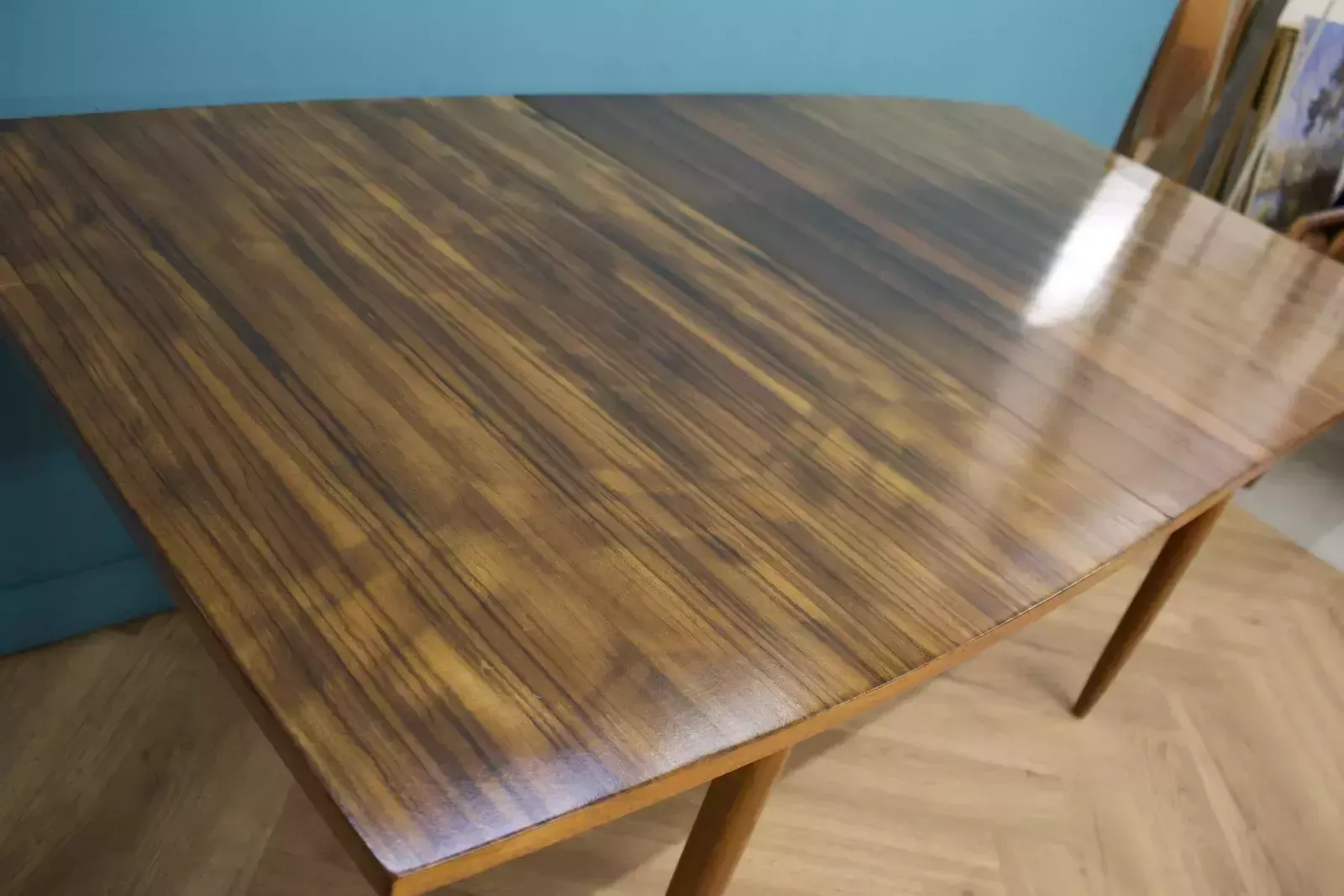 Mid Century Walnut Extending Dining Table photo buy