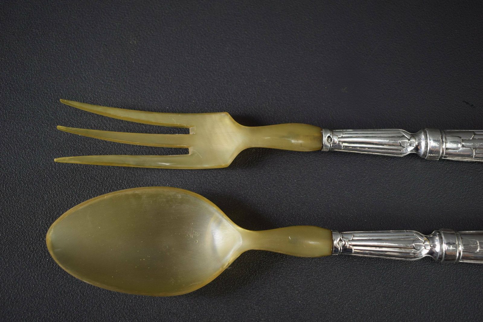 Vintage French Antique Box Of 4 Solid Silver Art Deco Cutlery Sets photo vinterior