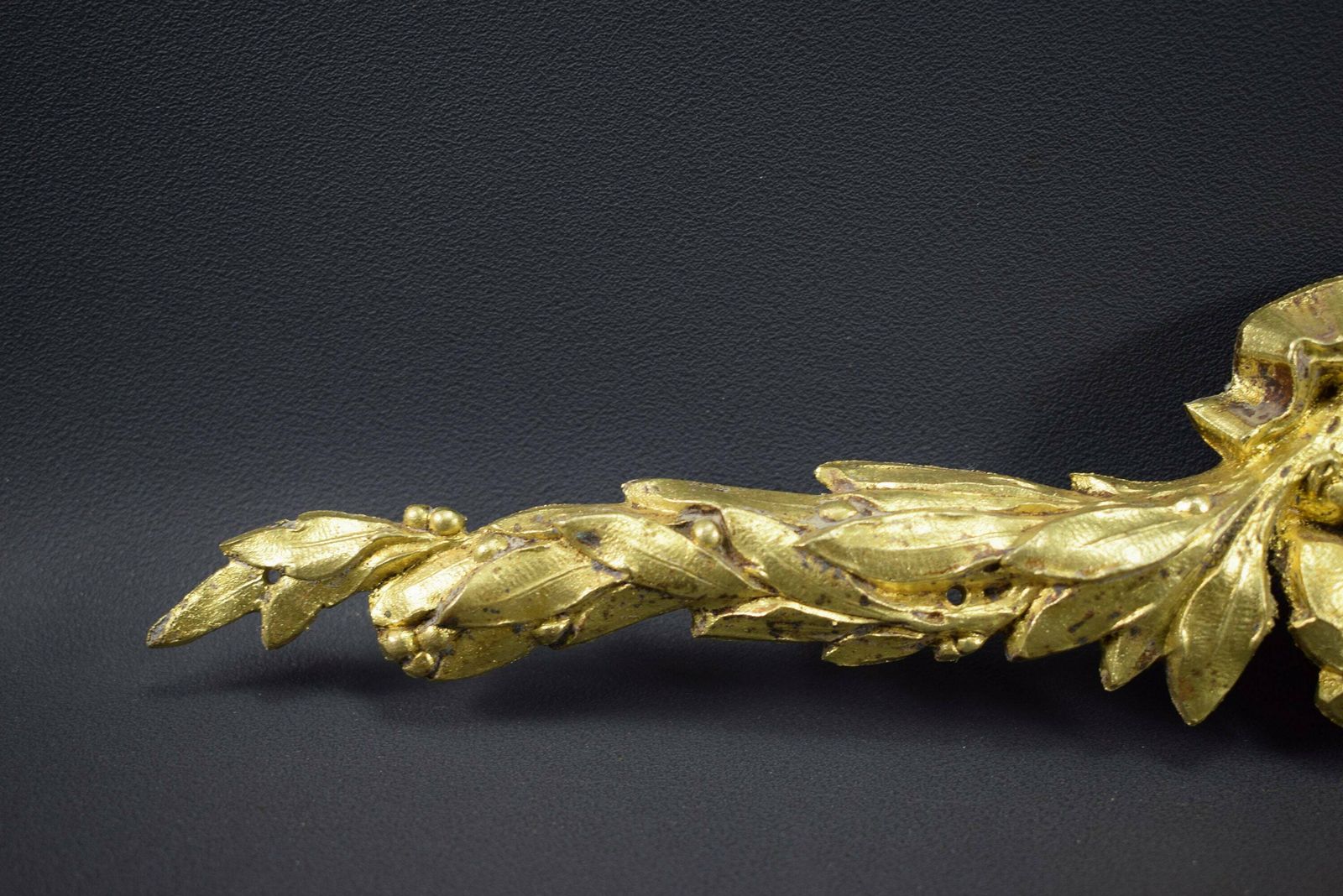 Vintage French Large Louis XV Bronze Pediment 19th photo for sale