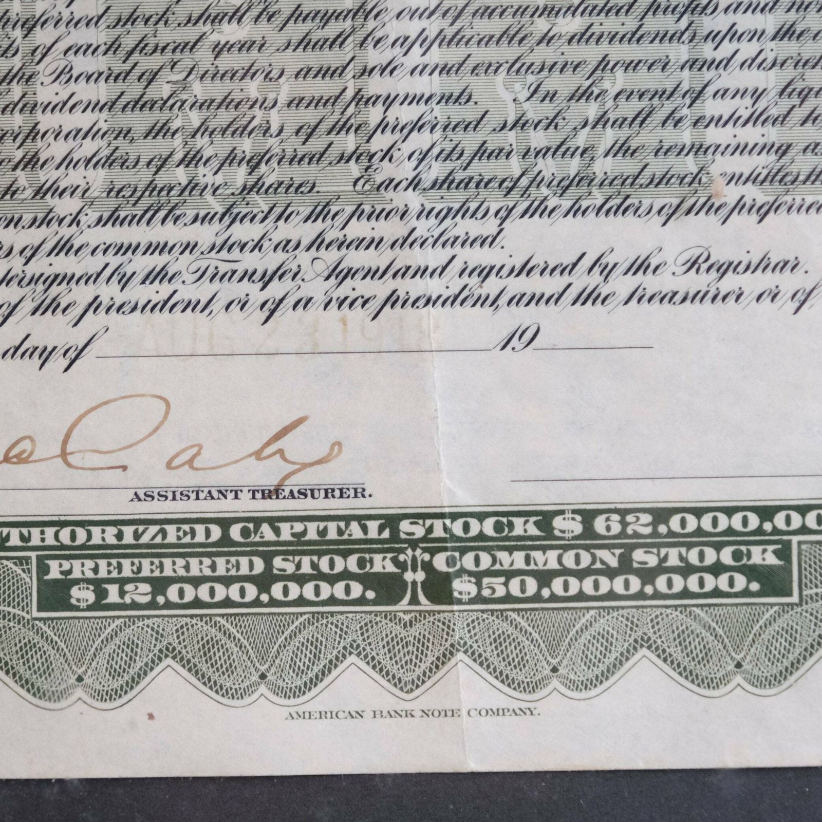 Railroad Stock Certificate, Antique Stock Certificates photo vinterior