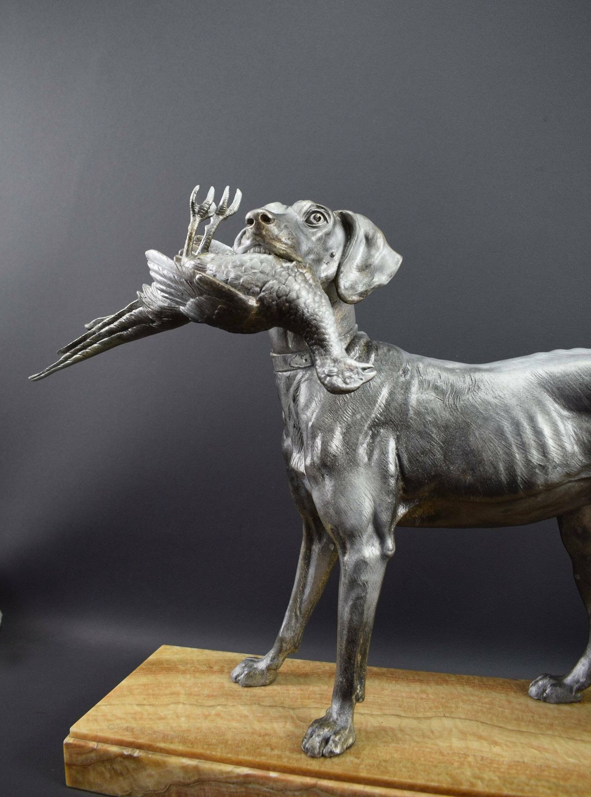 C.Masson Large Sculpture Hunting Dog French photo 1172.0