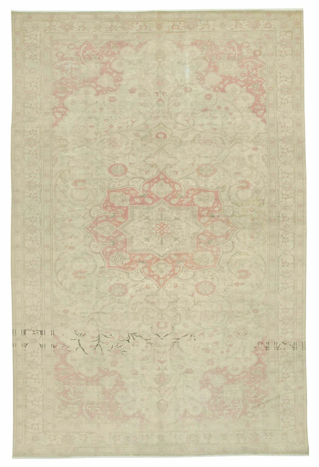 8x12 Beige Vintage Rug   38028