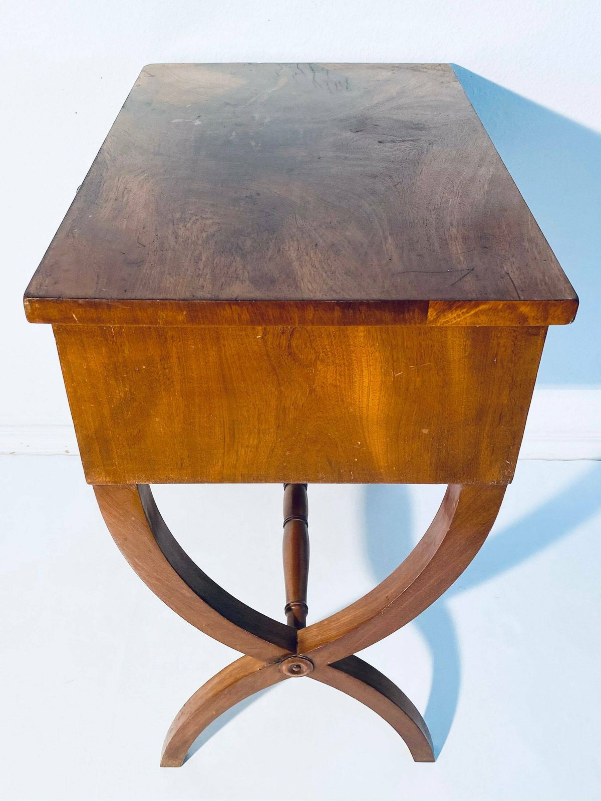 Antique Biedermeier Wooden Sewing Table Writing Desk / 1830s Furniture photo Furniture