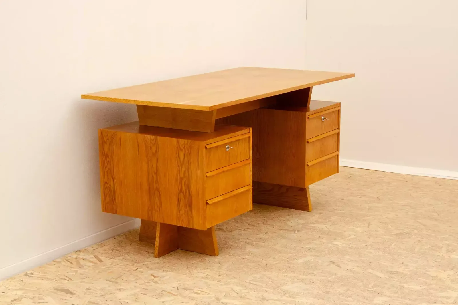 Fully Renovated Czechoslovak Huge Writing Desk, 1970´S, Central Europe photo Furniture