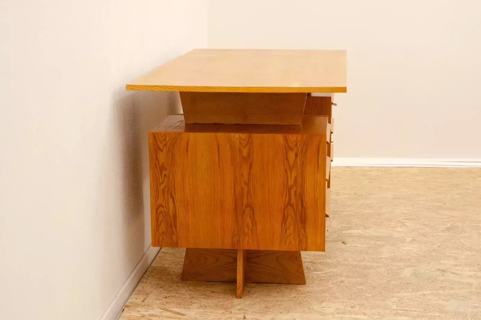Fully Renovated Czechoslovak Huge Writing Desk, 1970´S, Central Europe photo vintage