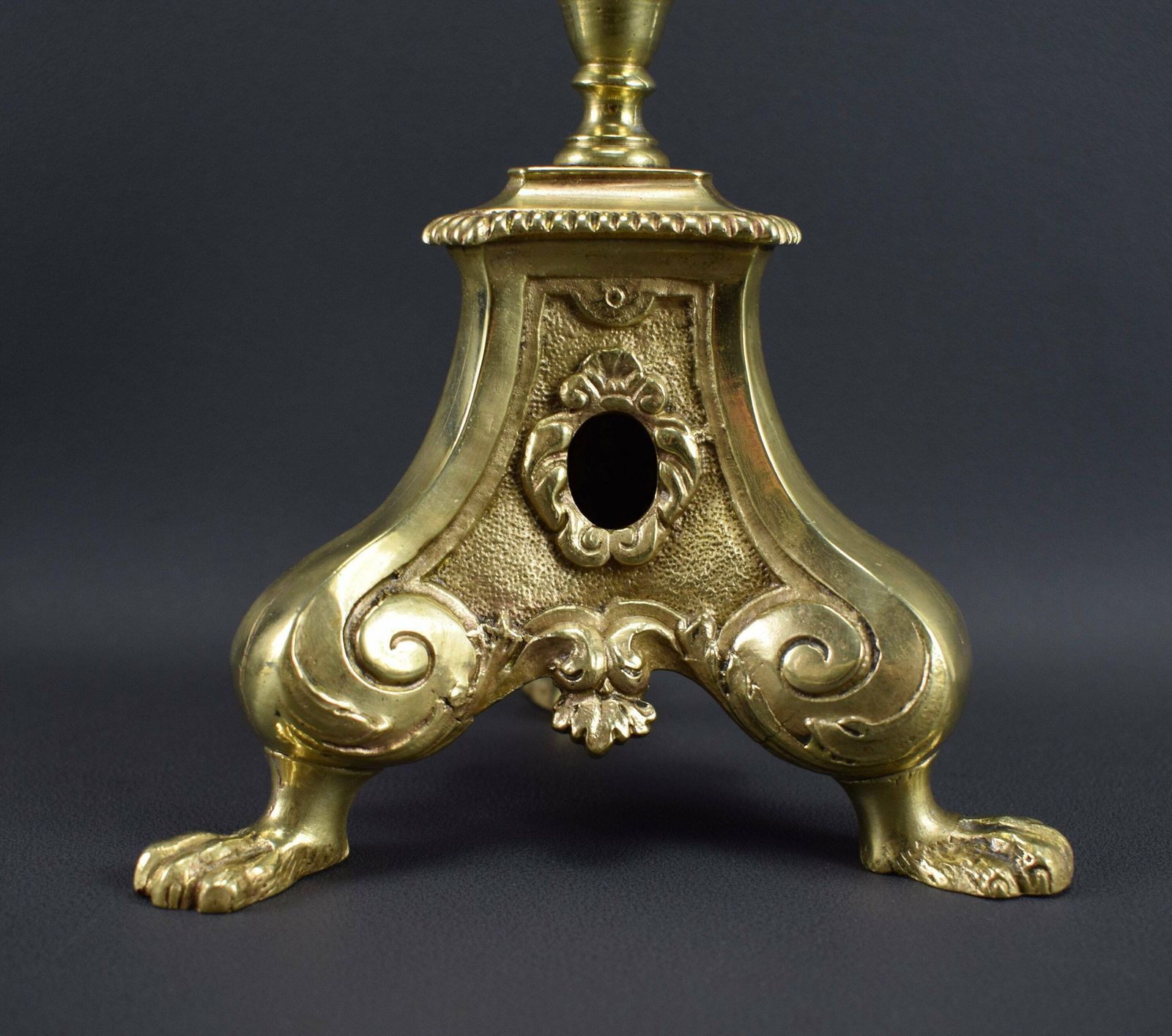 Antique French Ormolu Bronze Standing Cross, Crucifix Reliquary, Catholic Gift photo 506.0