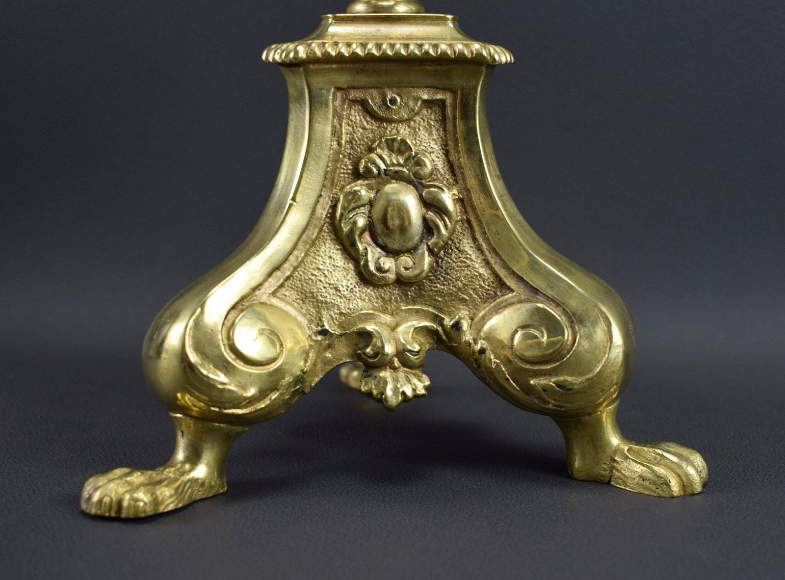 Antique French Ormolu Bronze Standing Cross, Crucifix Reliquary, Catholic Gift photo vinterior