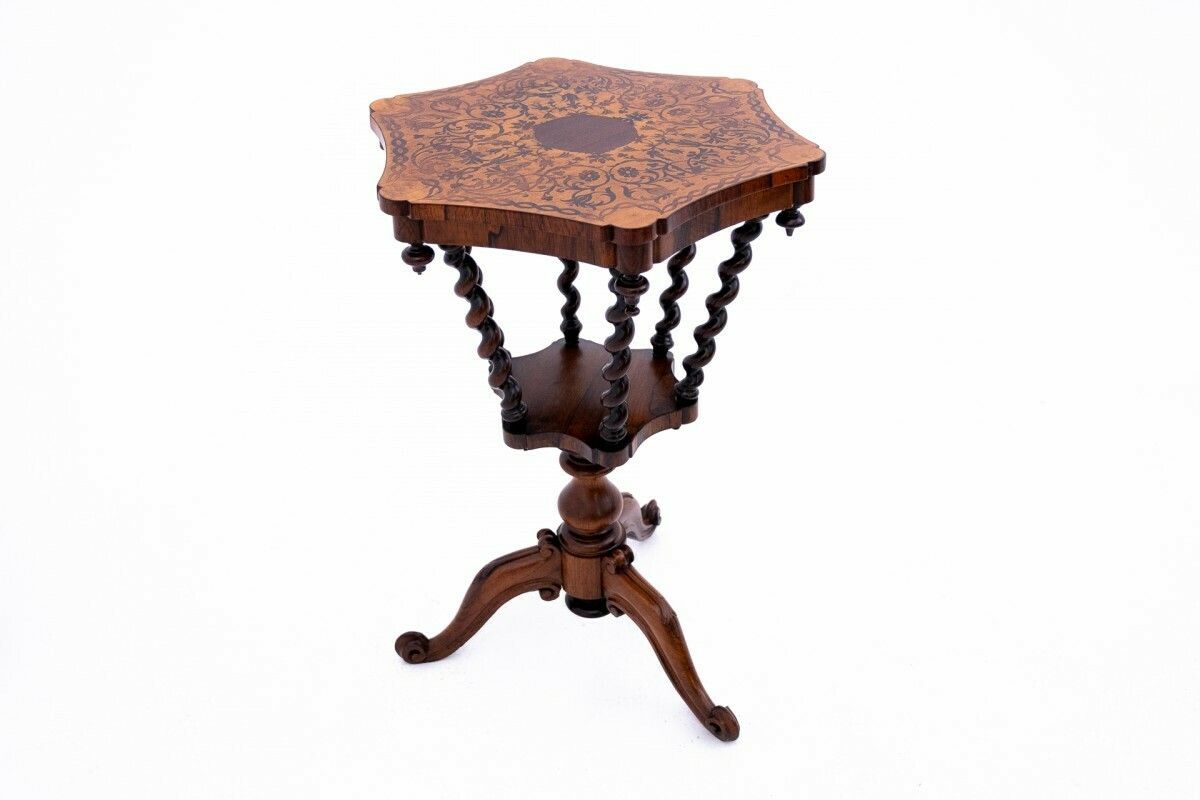 Inlaid Table, France, Circa 1880. After Renovation.