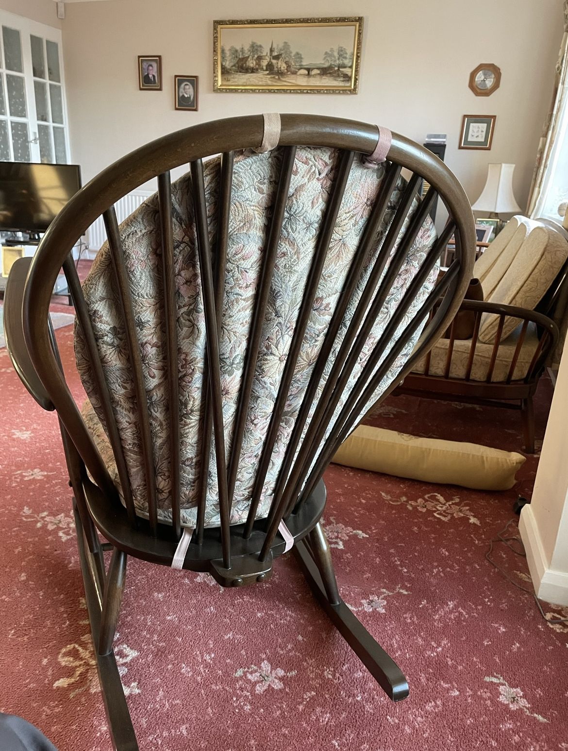 Ercol 1980s Grandfather Vintage Rocking Chair photo furniture