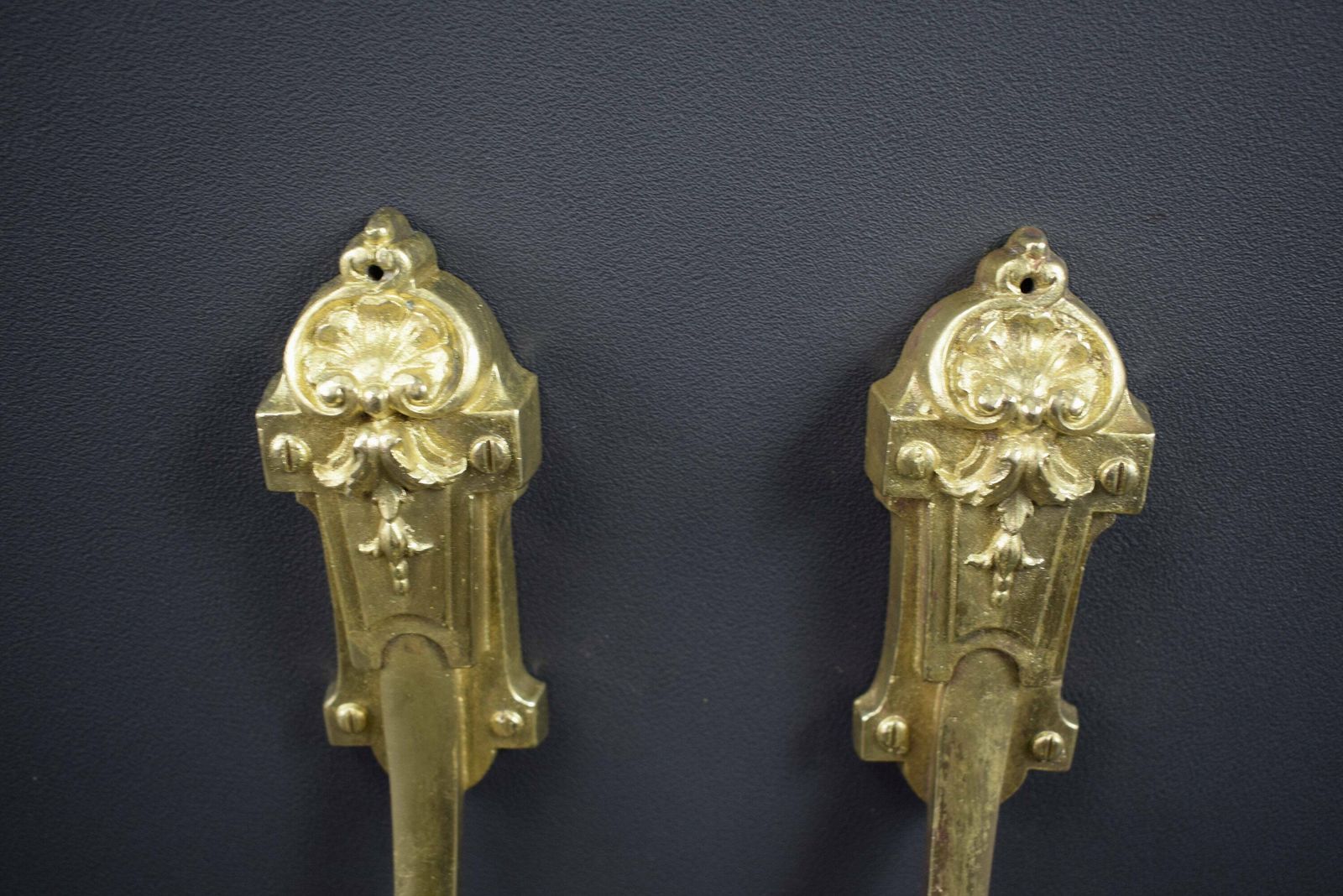 Vintage French Pair Of Louis XV Bronze Tiebacks Holdbacks photo 151.0
