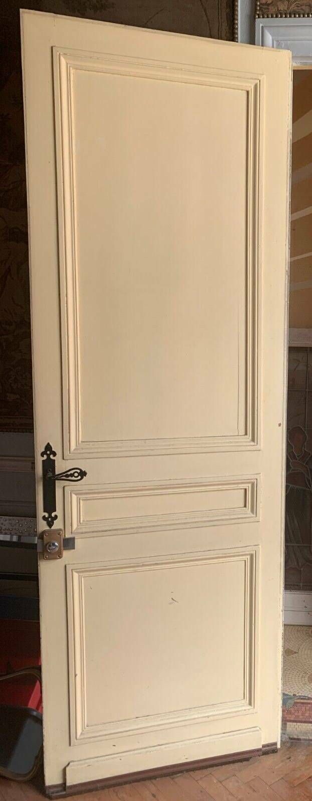 Double Sided Passage Door In 20th Century Patinated Fir photo Home Fixtures