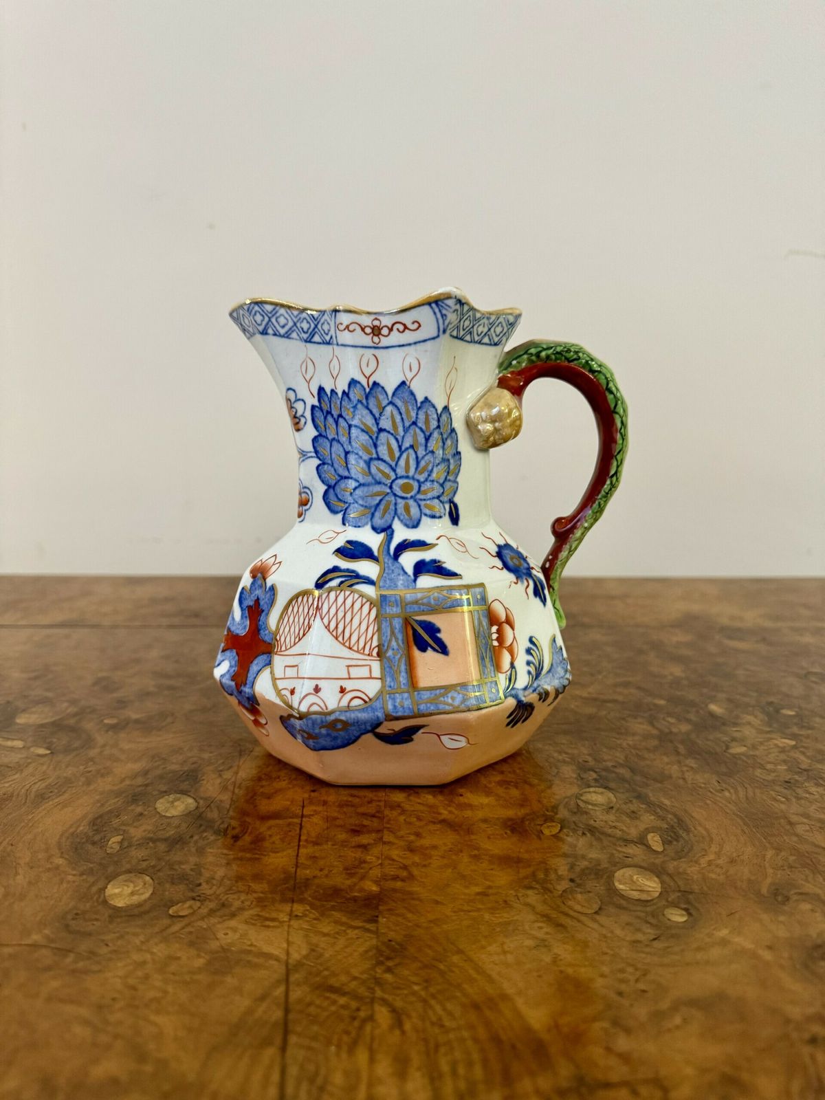 Rare Set Of Three Graduated Antique Masons Ironstone Hydra Jugs photo furniture