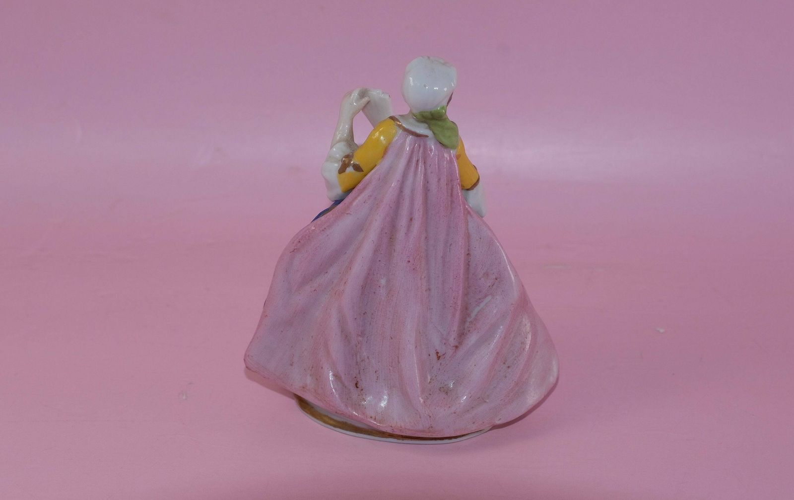 Continental Porcelain Figure, Porcelain Miniature photo 55.0
