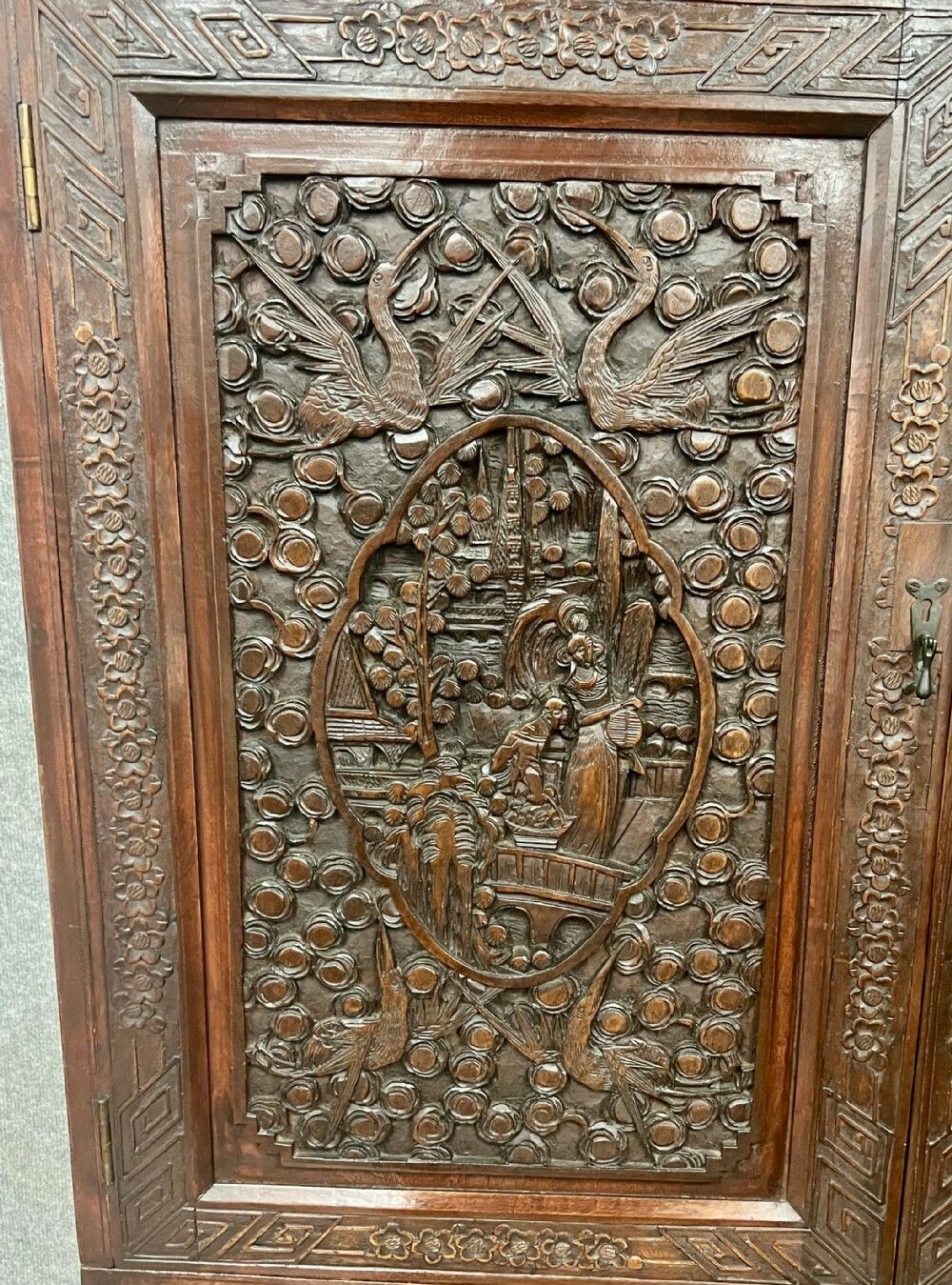 Chinese Camphor Wood Cabinet On Chest photo for sale