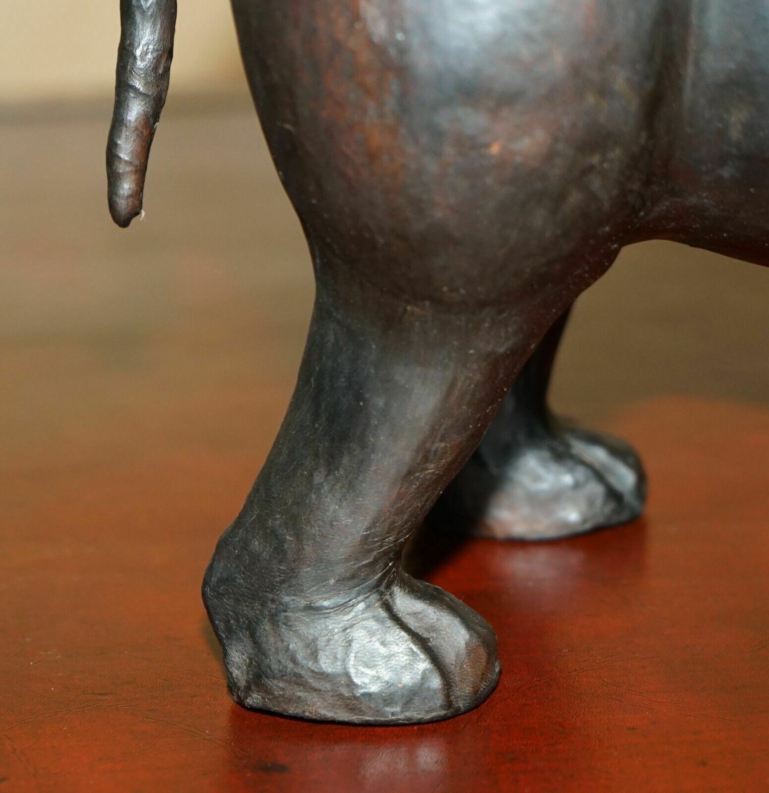 Collectable Liberty's London Omersa Brown Leather Hippopotamus Footstool Hippo photo 2350.0