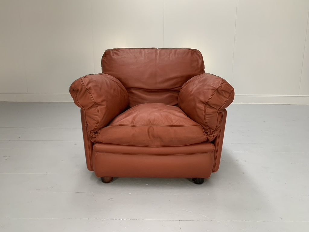 photo vinterior Poltrona Frau “Poppy” 2 Seat Sofa & Armchair – In Buffalo Leather