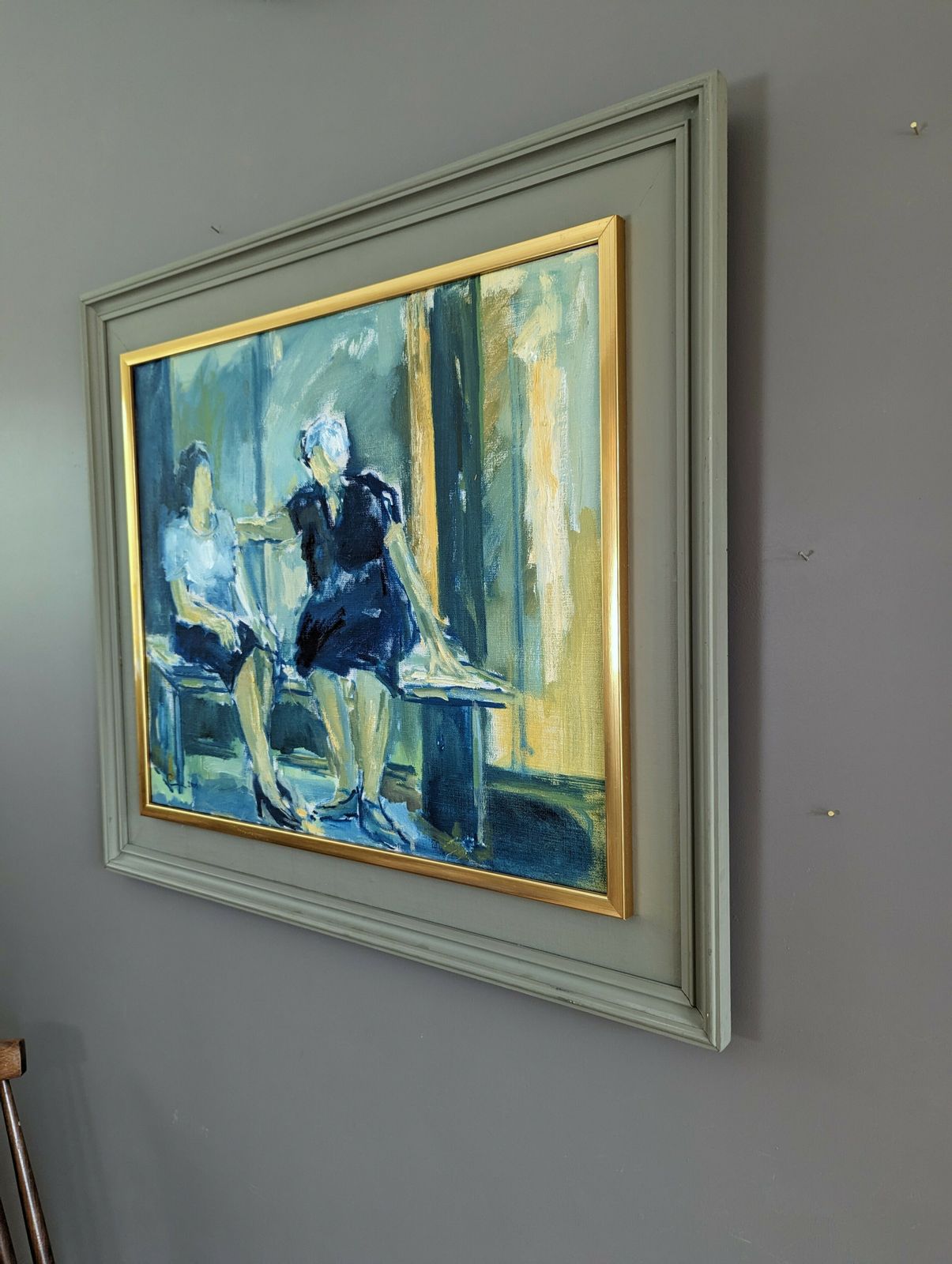 Comfort Oil Painting, 2000s, Contemporary photo for sale