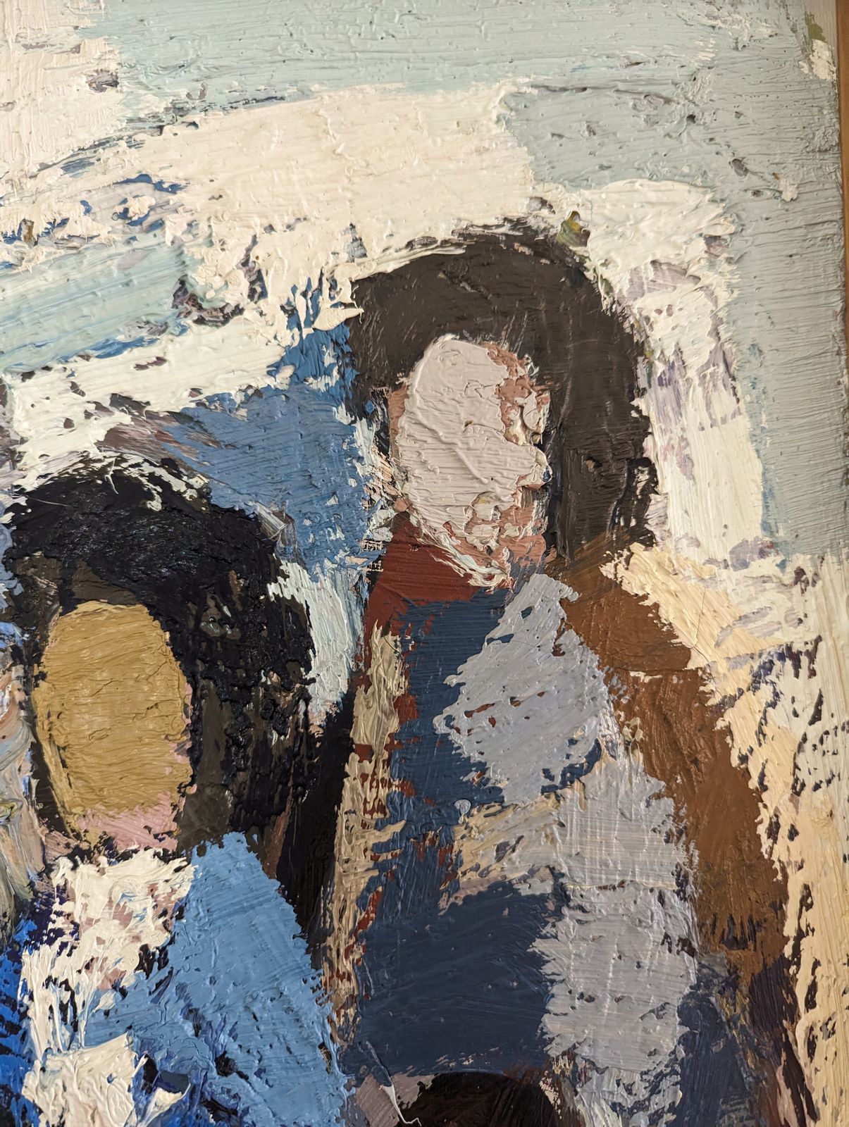 photo vintage All At Once Oil Painting, Modernist